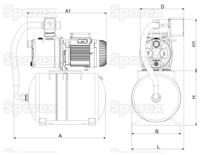 Aquajet INOX 112M Self Priming Pump (S.137743)