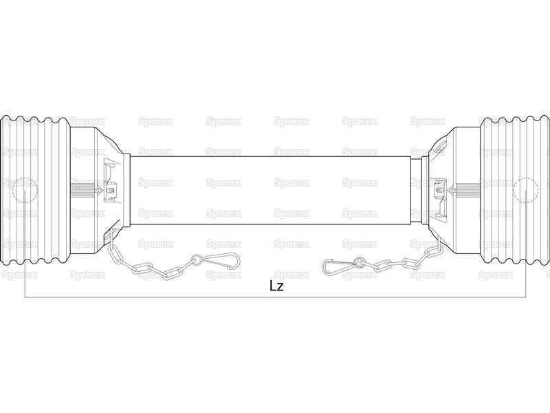 Protecção transmissão - Easylock, (Lz) Comprimento: 1010mm, Embalagem: Large. (S.138084)