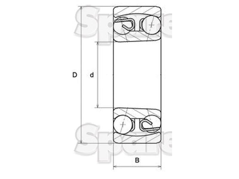 NTN SNR Rolamento auto alinhamento (1207SKC3) (S.138146)