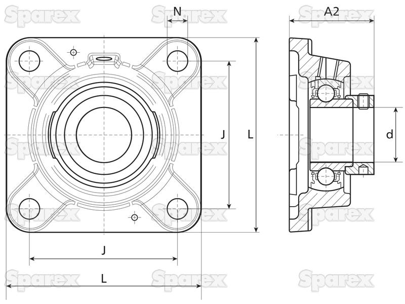 NTN SNR Chumaceira (ESFE206) (S.138508)