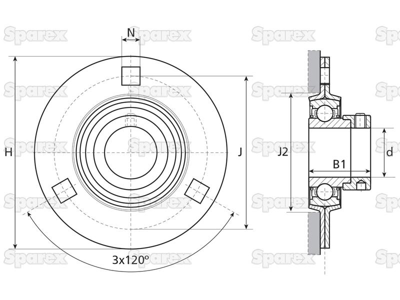 NTN SNR Chumaceira (ESPF204) (S.138528)