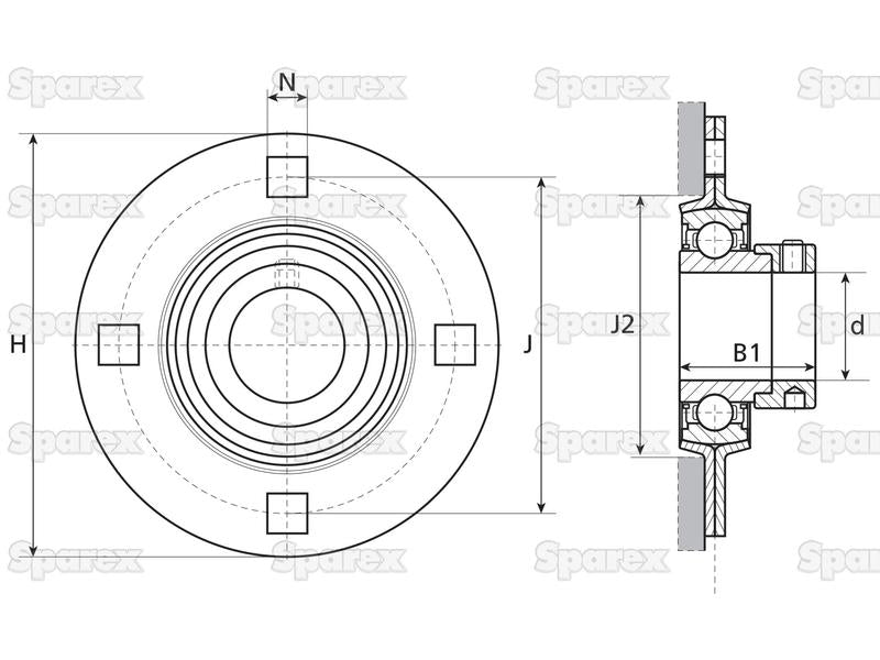 NTN SNR Chumaceira (ESPF210) (S.138532)