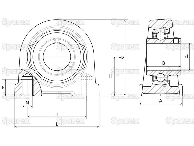 NTN SNR Chumaceira (UCPA206) (S.138558)