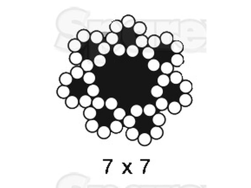 Cabo - aço, Ø3mm x 25M (S.139641)