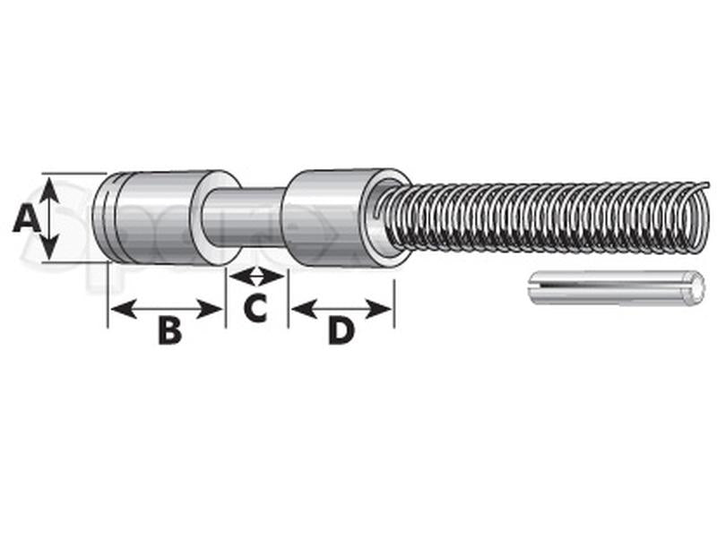 Fecho de cardan - Cavilha Ø:12.7mm (S.14105)