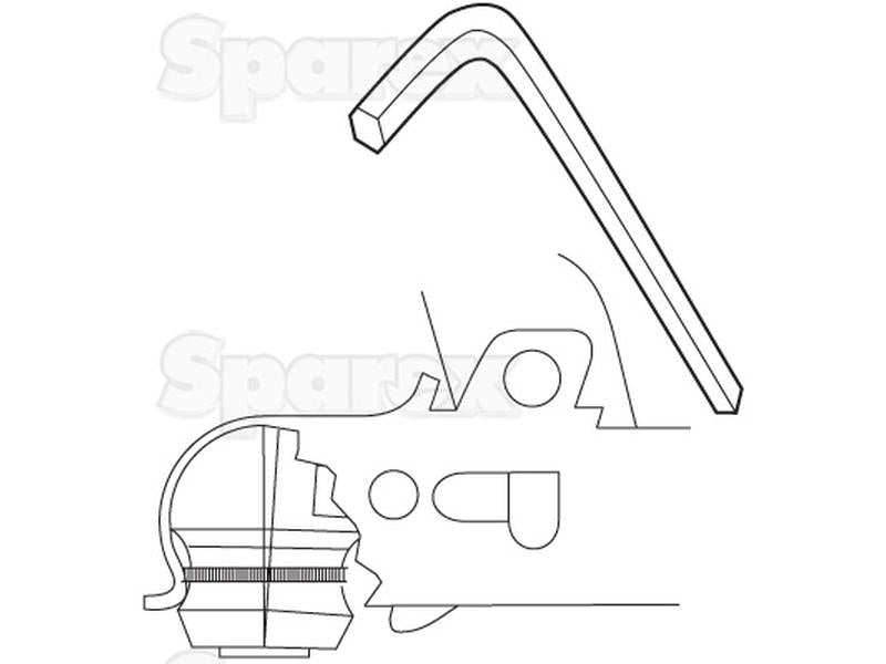 TRAILER HITCH LOCK-C/W KEYS (S.14340)