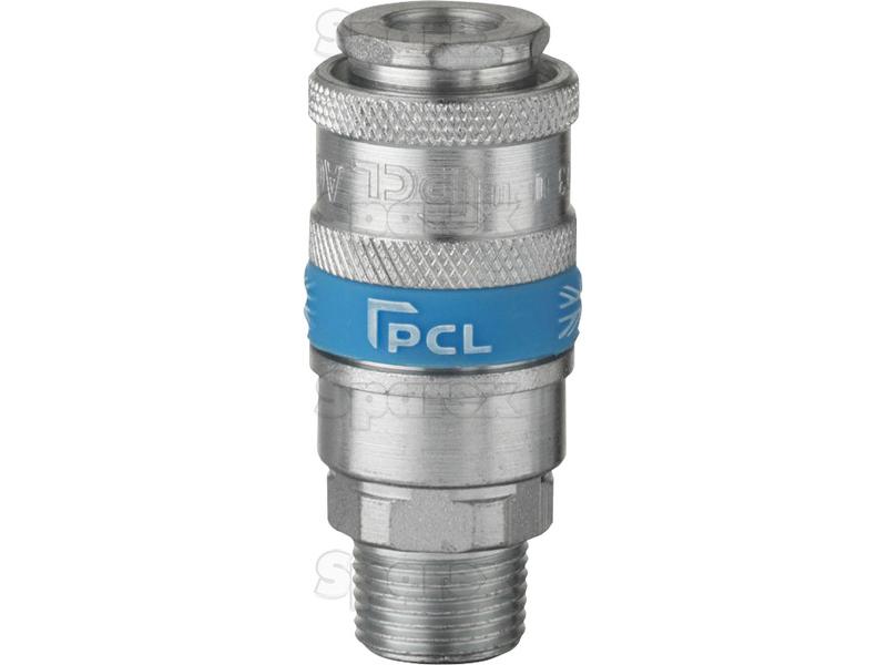 PCL Ponteira ar 3/8'' BSPT Macho Coupling (S.14345)