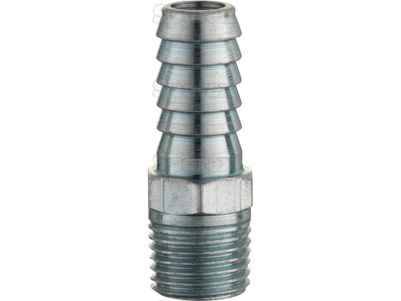 Ponteira ar 1/4'' BSPT Macho 3/8'' Hose End (S.14356)