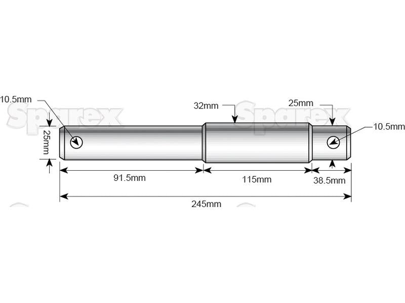 Cavilha - Categoria dupla 25 - 32mm Cat.2/3 (S.14413)