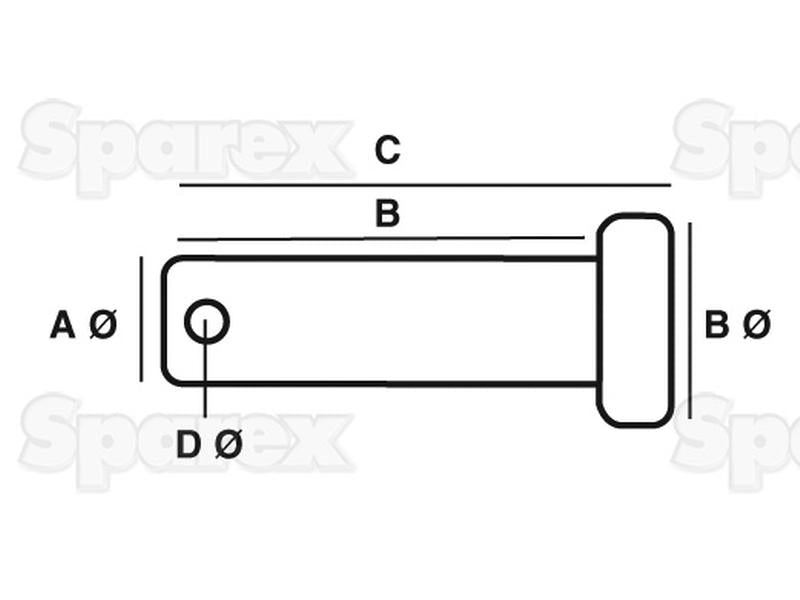 Cavilha Ø1/2'' x 2 9/32 (S.1445)