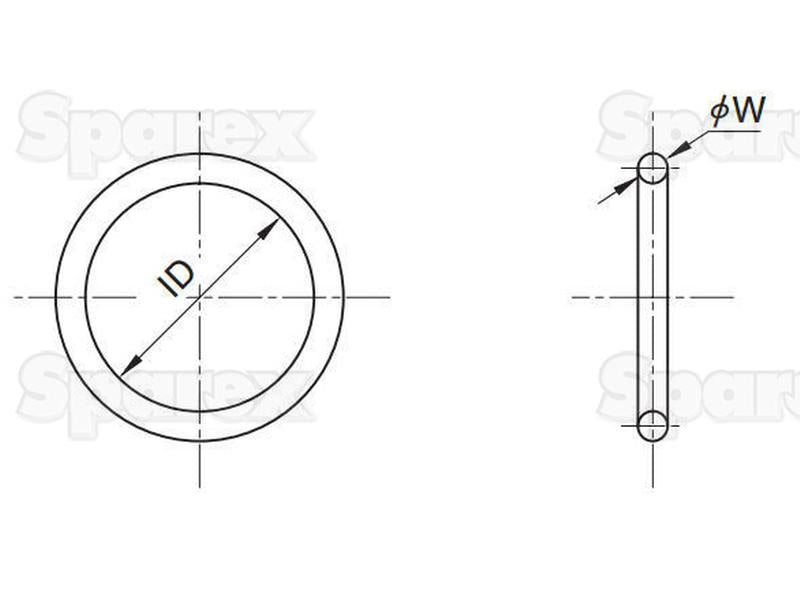 O'ring 1/8'' x 3/4'' (BS210) (S.14524)