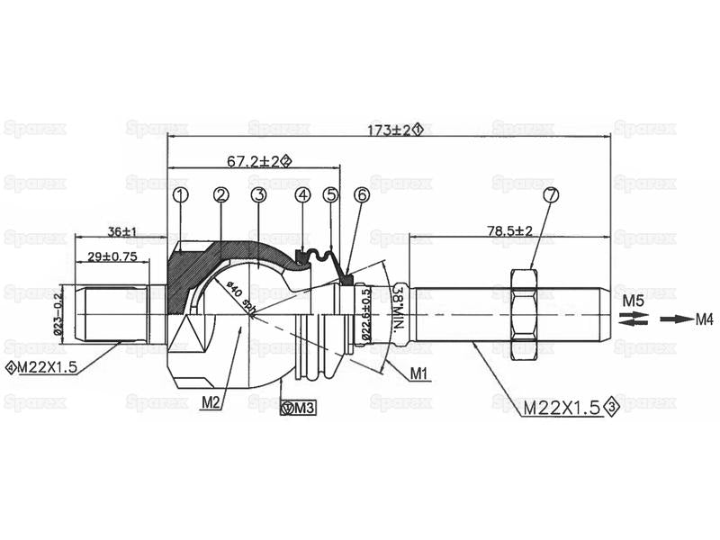 Ponteira, Comprimento: 210mm (S.148747)