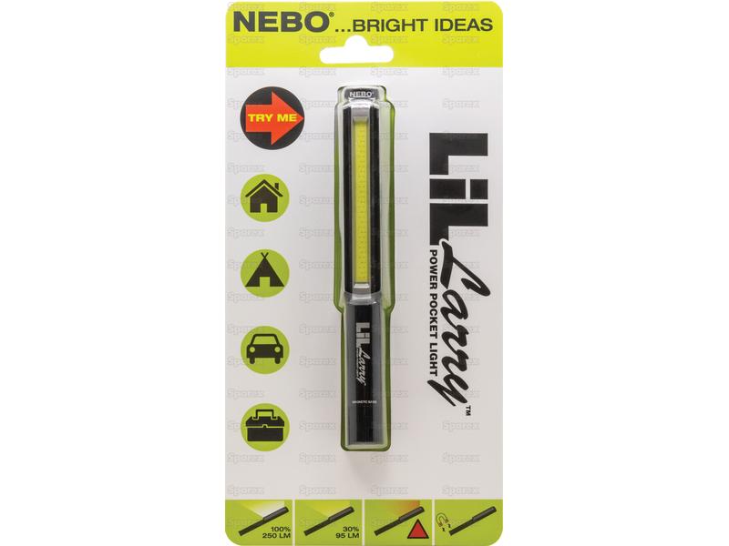 Lanterna LED Nebo Lil Larry, 250/95 lúmenes (S.149180)