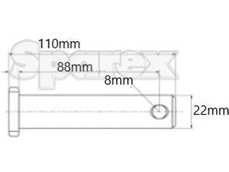 Cavilha 22x88mm (S.150019)