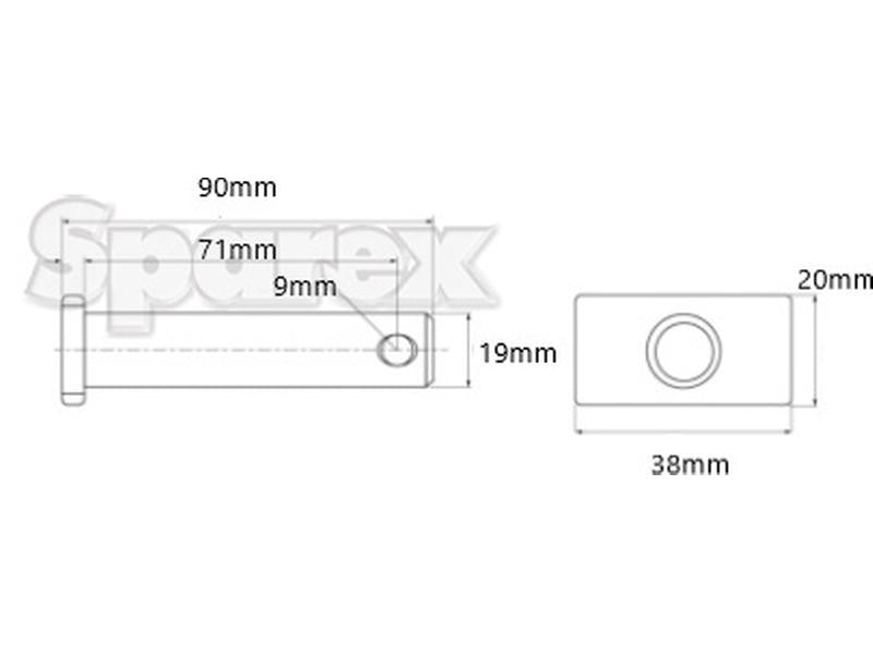 Cavilha 19x71mm (S.150231)