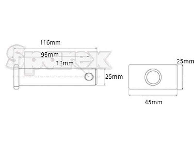 Cavilha 25x93mm Cat. 2 (S.150233)