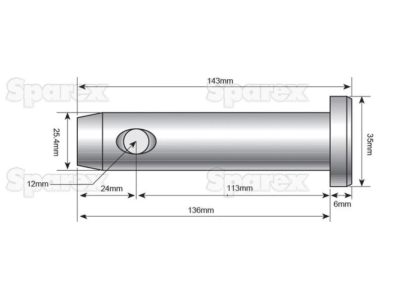 Cavilha 25x118mm Cat. 2 (S.15028)