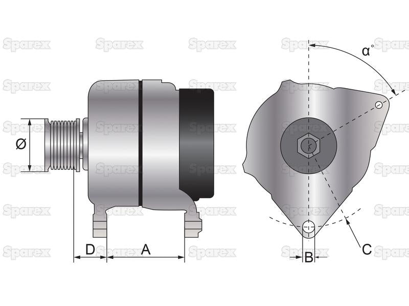 Alternador (Mahle) - 14V, 150 Amps (S.150686)