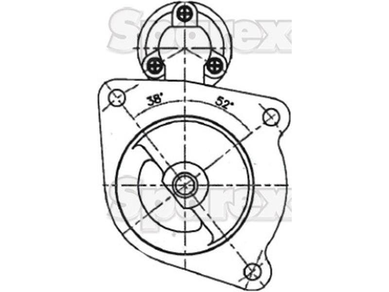 Motor de Arranque - 12V, 3.1Quilowatts (Sparex) (S.150752)