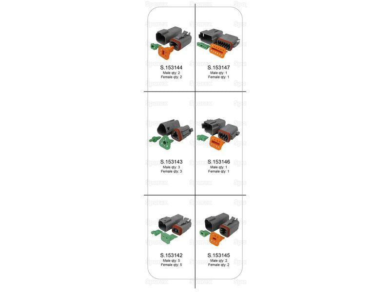 Conectores Alemães DT, Kit Universal, 181 un (S.152535)