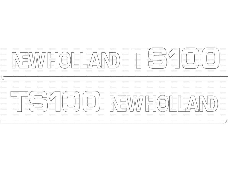 Kit Autocolantes - Ford / New Holland TS100 (S.152867)