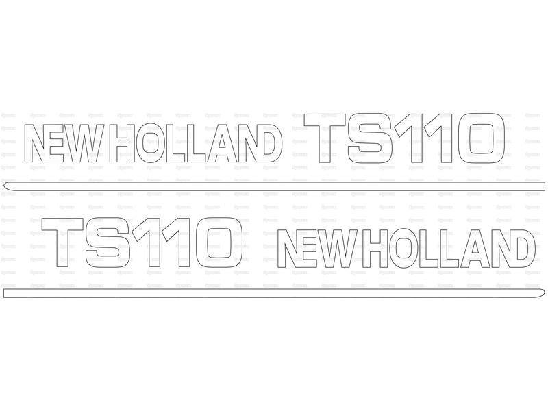 Kit Autocolantes - Ford / New Holland TS110 (S.152868)