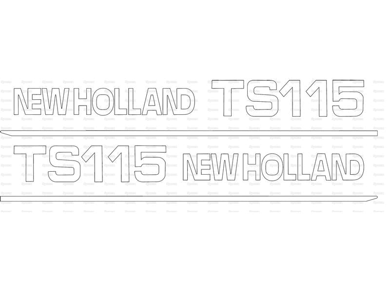 Kit Autocolantes - Ford / New Holland TS115 (S.152869)