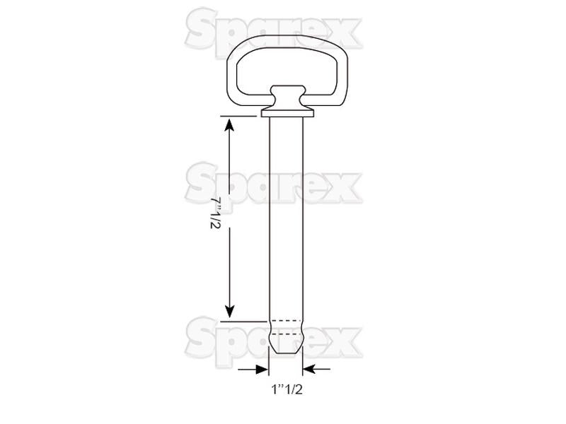 Cavilha de Engate com corrente 38x190mm (S.15360)