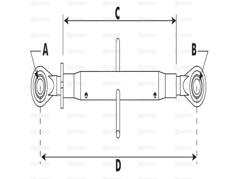 3º ponto (Cat.2/2) Comprimento minimo 420mm (S.1545)