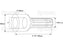 Adaptador PTO - Diametro Ø25mm x Male spline 1 3/8'' - 6. (S.15719)