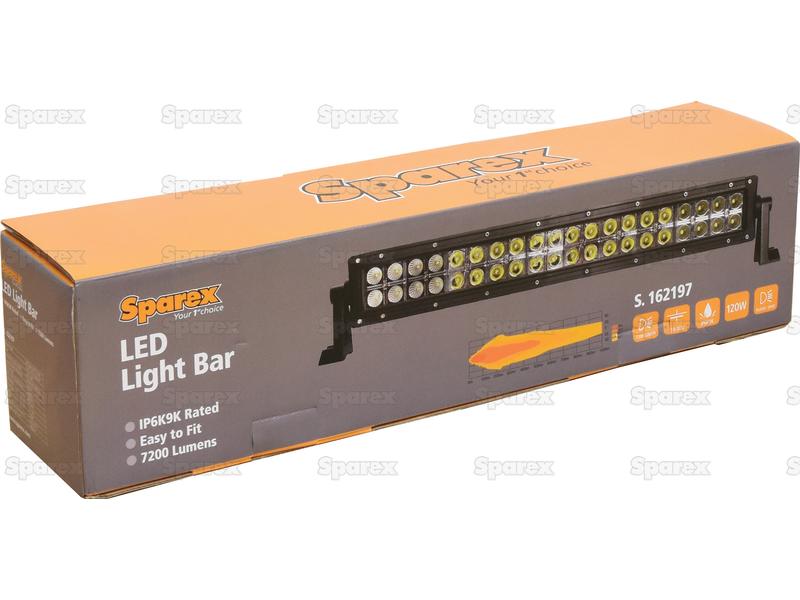 LED Barra plana, 610mm, 7200 Lumens, 10-30V (S.162197)