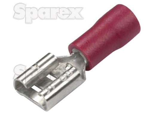 Terminal, Aperto Duplo - Fêmea, 6.3mm, Vermelho (0.5 - 1.5mm) (S.163549)