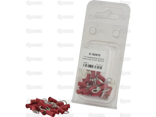 Terminal, Aperto Duplo, 5.3mm, Vermelho (0.5 - 1.5mm) (Agripak 25 un) (S.163578)