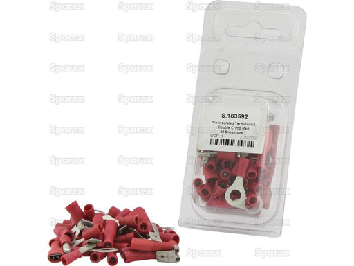 Kit Terminais, Aperto Duplo Vermelho (Agripak 45 un) (S.163592)