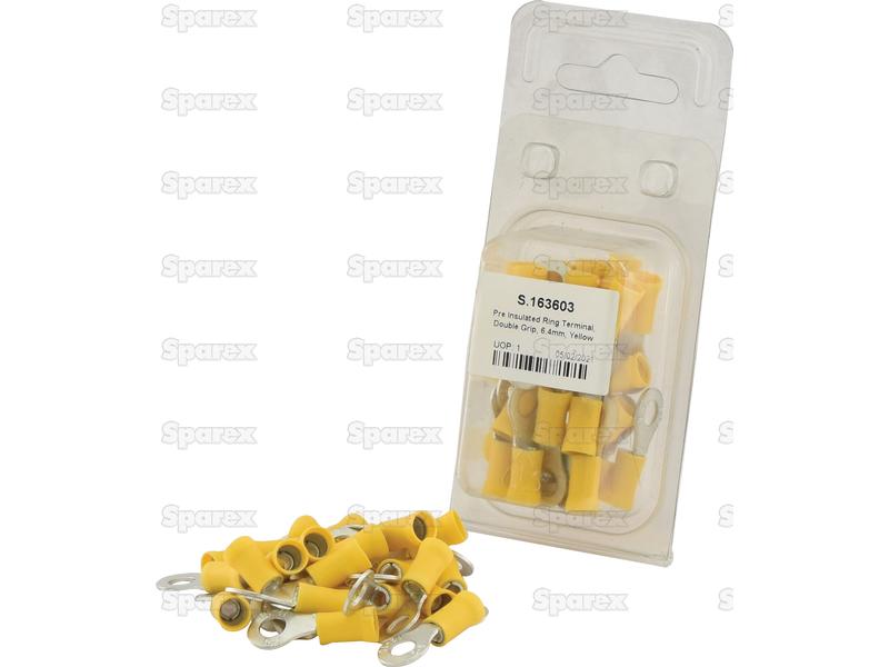 Terminal, Aperto Duplo, 6.4mm, Amarela (4.0 - 6.0mm) (Agripak 25 un) (S.163603)