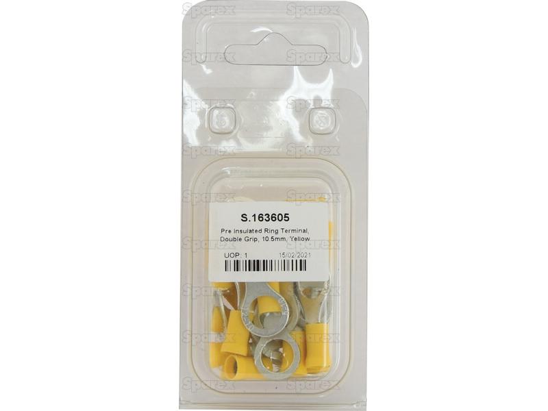 Terminal, Aperto Duplo, 10.5mm, Amarela (4.0 - 6.0mm) (Agripak 25 un) (S.163605)