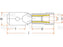 Terminal, Aperto Duplo - Macho, 6.3mm, Amarela (4.0 - 6.0mm) (Agripak 25 un) (S.163608)