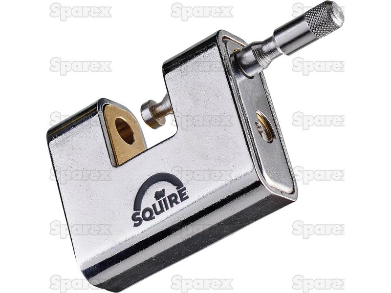 Squire Warehouse Padlock - Key Alike - Armoured Brass, Largura da estrutura em: 80mm (Classificação de segurança: 7) (S.164751)