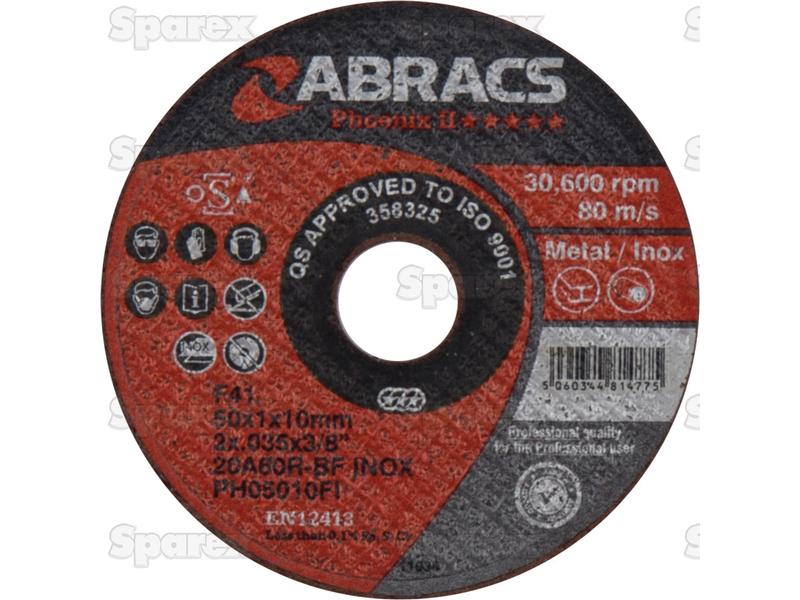 Disco de corte Ø50 x 1 x 10mm 20A60RBF (S.164802)