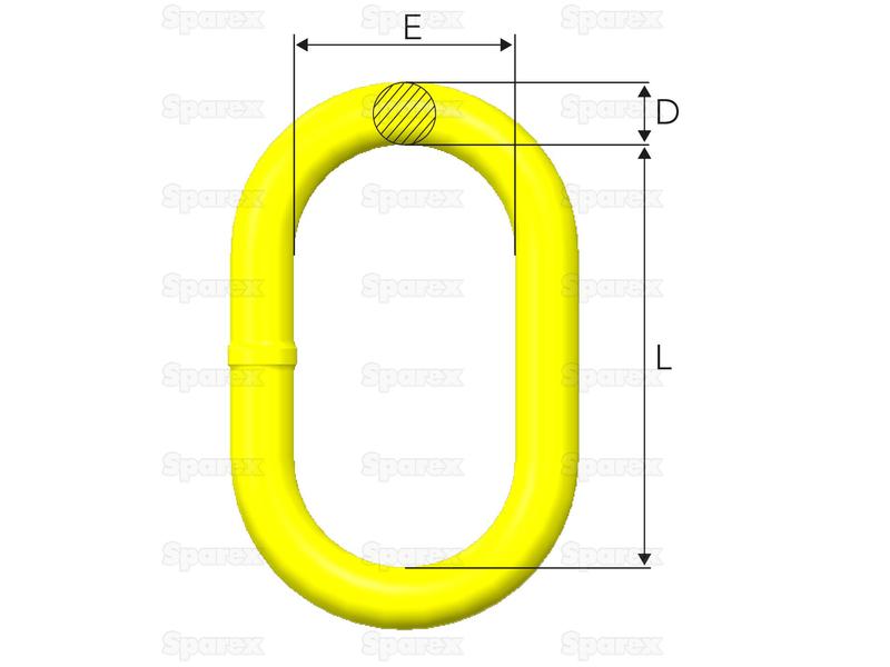 Elo principal - M-1310-10, Carga de trabalho segura: 7.5T (S.165027)