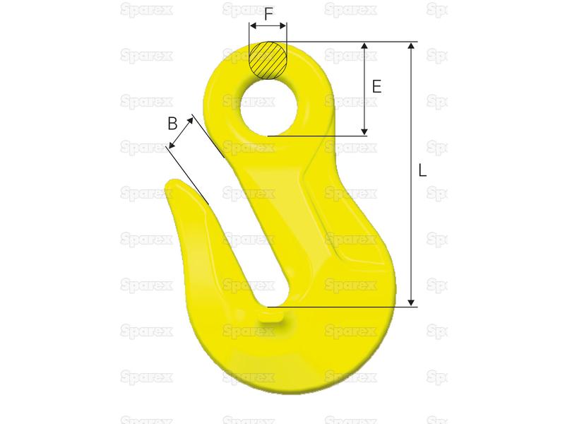 Gancho de preensão com olhal - OG-10-10, Diâmetro da corrente: 10mm (S.165047)