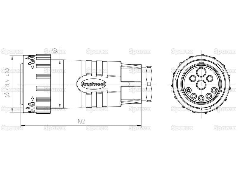 Ficha ISOBUS Duramate™ 6mm² (S.165260)