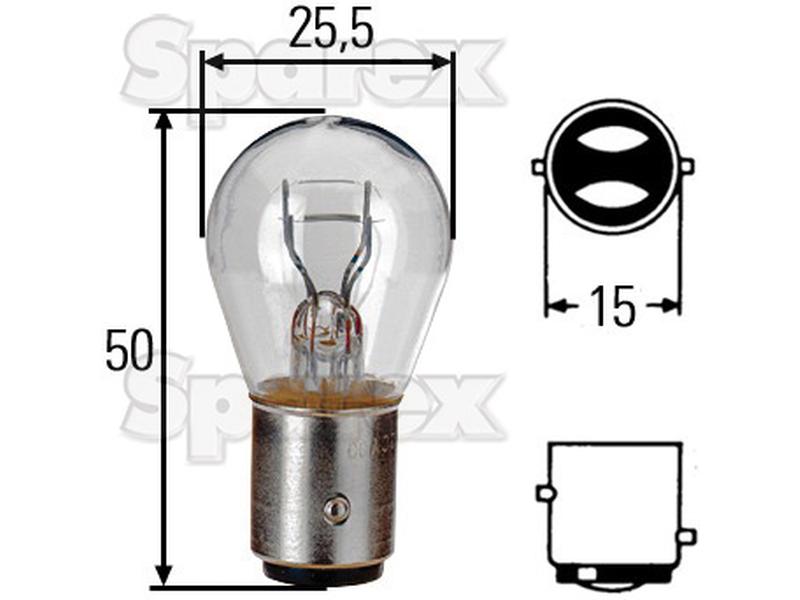 Lâmpada 12V 5W BAY15d Blister (S.165714)