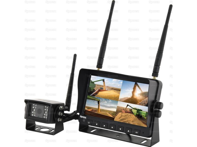 Sistema de Camara digital wireless com monitor 4 QUAD de 7'' e 1 camara (S.166337)