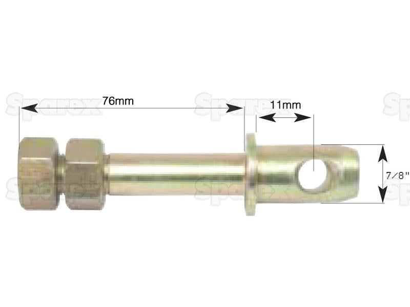 Cavilha 22x118mm, Tamanho da rosca 5/8''x25.4mm (S.167)