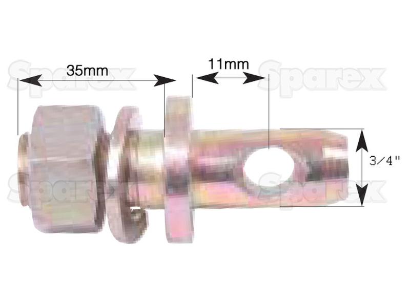 Cavilha 19x7mm, Tamanho da rosca 3/4''x28.5mm (S.170)