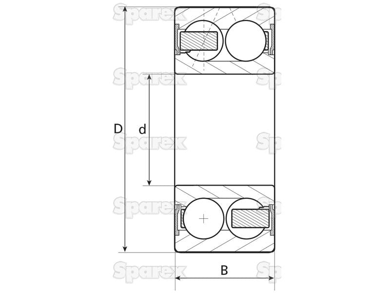 Sparex Rolamento (3208) (S.18387)