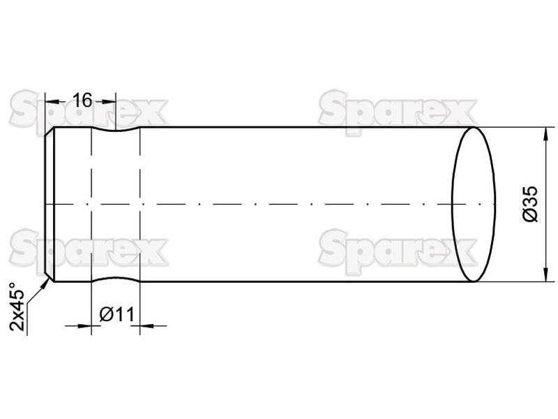 Bico - Direita 1150mm, (Estrela) Aplicavel em: DB035 (S.21513)