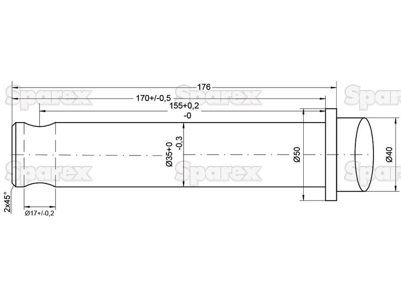 Bico - Direita 850mm, (Estrela) Aplicavel em: DF035NOUVEAU (S.21516)