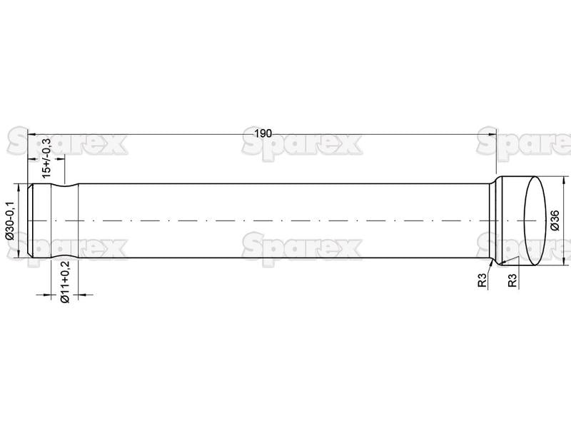 Bico - Direita 820mm, Tamanho da rosca: - (Estrela) (S.21517)